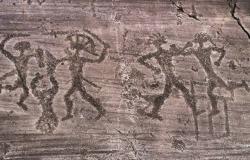 Rock drawings of Val Camonica Unesco site in Italy