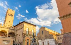 The Fountain of Neptune and the Basilica of San Petronio in Bologna