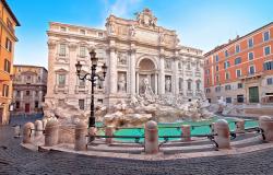 the Trevi Fountain 