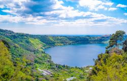 panoramic view of lake Nemi 