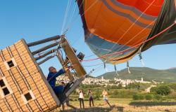 Hot air balloon ride at Assisi, Umbria 3