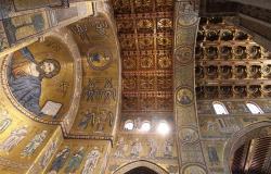 The mosaics inside Monreale's Cathedral in Sicily
