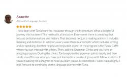 Student Review 7 | Italian Incubator