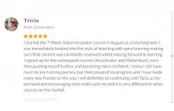 Student Review 2 | Italian Incubator
