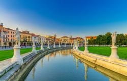 Statues at Prato della Valle square in Padua