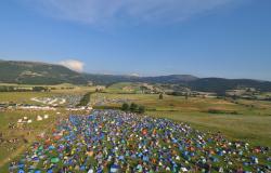 The campground at Montelago Celtic Festival. Photo by Massimo Zanconi