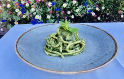 Pici with Etruscan Pesto, photo by Francine Segan