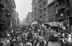 Mulberry Street in New York City in the early 20th century