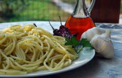 Spaghetti with Italian anchovy sauce