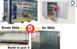 SC3000 flat pack container