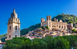 The medieval village of Dolceacqua in Liguria Italy
