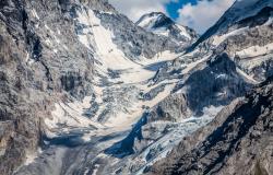 Ortles glacier in the Italian Alps