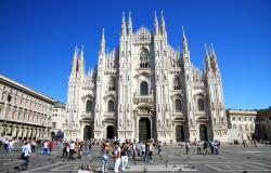 Milan Cathedral with the square