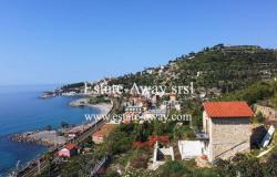 L1131 Rustic with sea view for sale in Bordighera. 11
