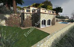 L1196 Plot of land with approved project for sale in Bordighera. 1