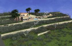 L1196  Plot of land with approved project for sale in Bordighera. 4