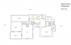 L1117 Ligurian style villa with swimming pool and sea view for sale in Bordighera. 19