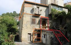200 year old block with 2 apartments, drive and garden in the village center and open mountain views 3