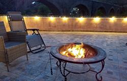 Fire pit on roof