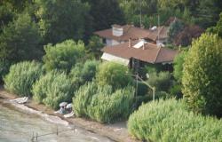 Arial view of property