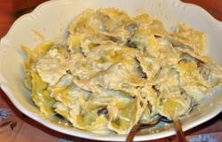 Cooked Pansotti with Walnuts sauce