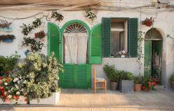 Picturesque street in Bari Italy