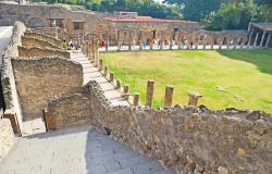 Gladiators area in Pompeii's archeological site