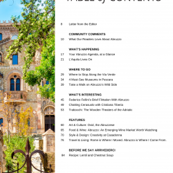Abruzzo table of contents