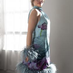 Custom dress-I wanted to show you what can be made from my scarves.   Contact Andrea DiFiore if you are interested