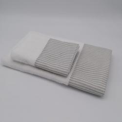 Towel set composed of bath towel and hand towel