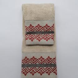 Towel set composed of bath and hand towel