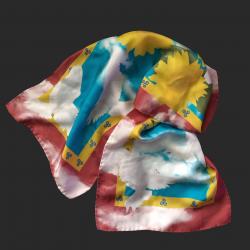 Long silk scarf