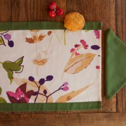 Green placemat with flowers _ Mother's day gift _ Parents gift _ High quality placemat