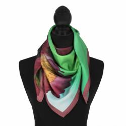 Peony scarf on mannequin