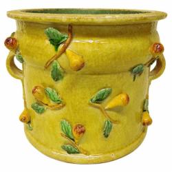 Bonechi Imports Tuscan ND Dolfi Cachepot Planter with Pears	1