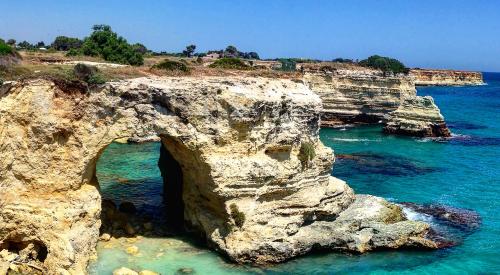 The beautiful coastline of Puglia