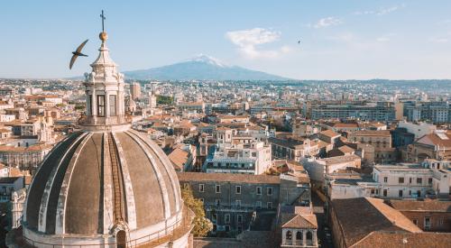 Aerial view of Catania