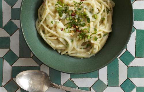 pasta with white wine