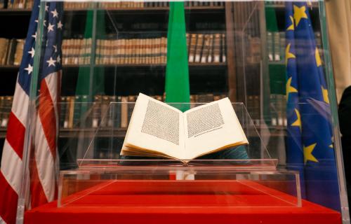 The document, printed in Rome in 1493, is one of 30 known surviving first editions of a letter written by Columbus to the Spanish monarchs 