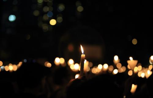 candlelit vigil