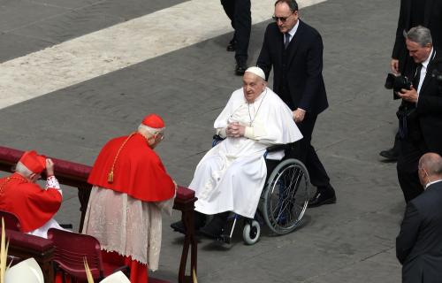 Pope Francis on April 13, 2025