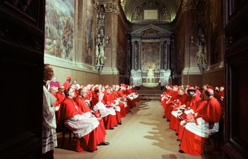 Cardinals in Choir dress during the conclave of 1978