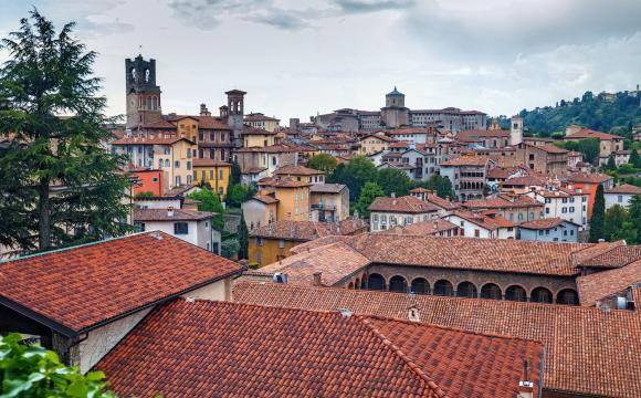 Panoramic view of Bergamo 