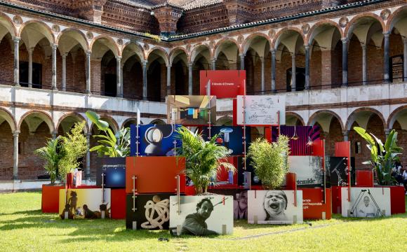 Il Mondo di Ernesto installation by Mario Cucinella at Fuorisalone 2021 / Photo courtesy of MilanoPE via Shutterstock