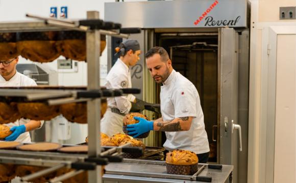 Sixth-generation baker Nicola Olivieri at work