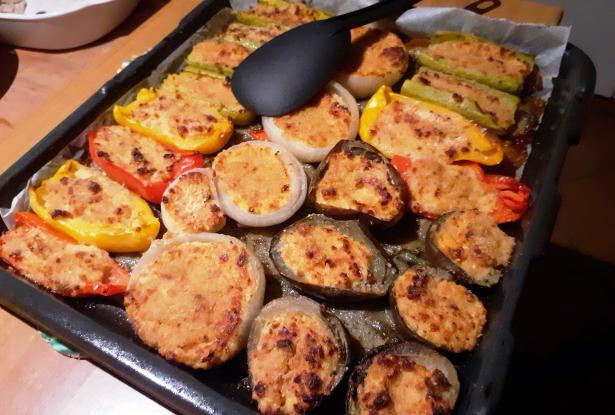 Stuffed and baked vegetables Stuffed and baked vegetables