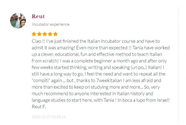 Student Review  6| Italian Incubator