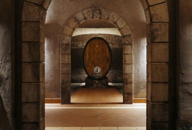 Italian Wine Barrel Wine barrel in Stati Wine Cellars