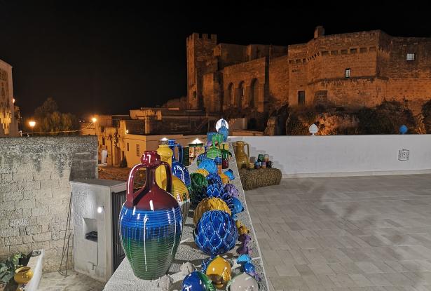 Ceramic district by night