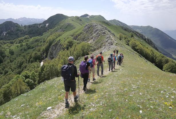 All the hikes are fully escorted Hiking in Italy